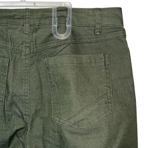 Copper Key Dark Green Wide Leg Pants w/ Frayed Hems, Size 9, NWT! - Picture 5 of 5